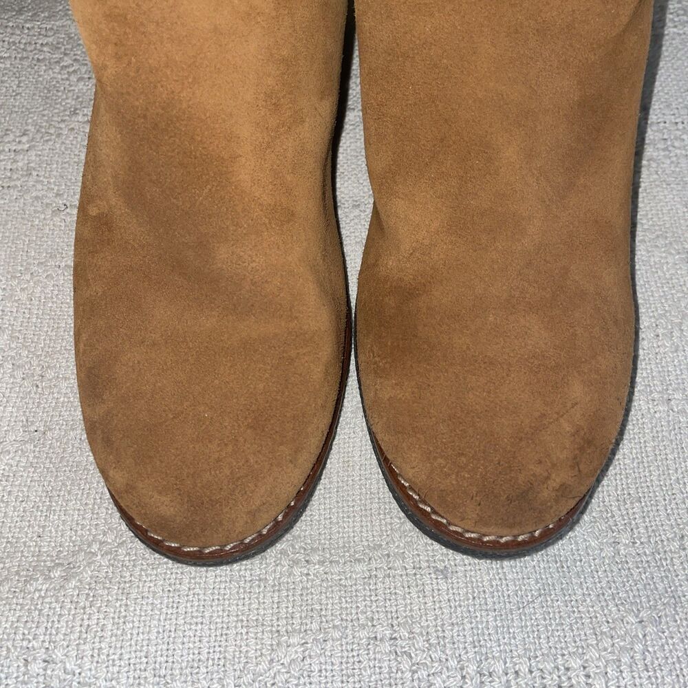Coach Women’s Knee Boots Size 6.5 M Brown Suede Leather Going Out Party Fun - Picture 7 of 12